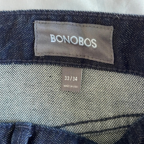 BONOBOS Men's Slim Fit Resin Rinse Dark Wash
Premium Stretch Jeans 33/34 - Picture 5 of 9
